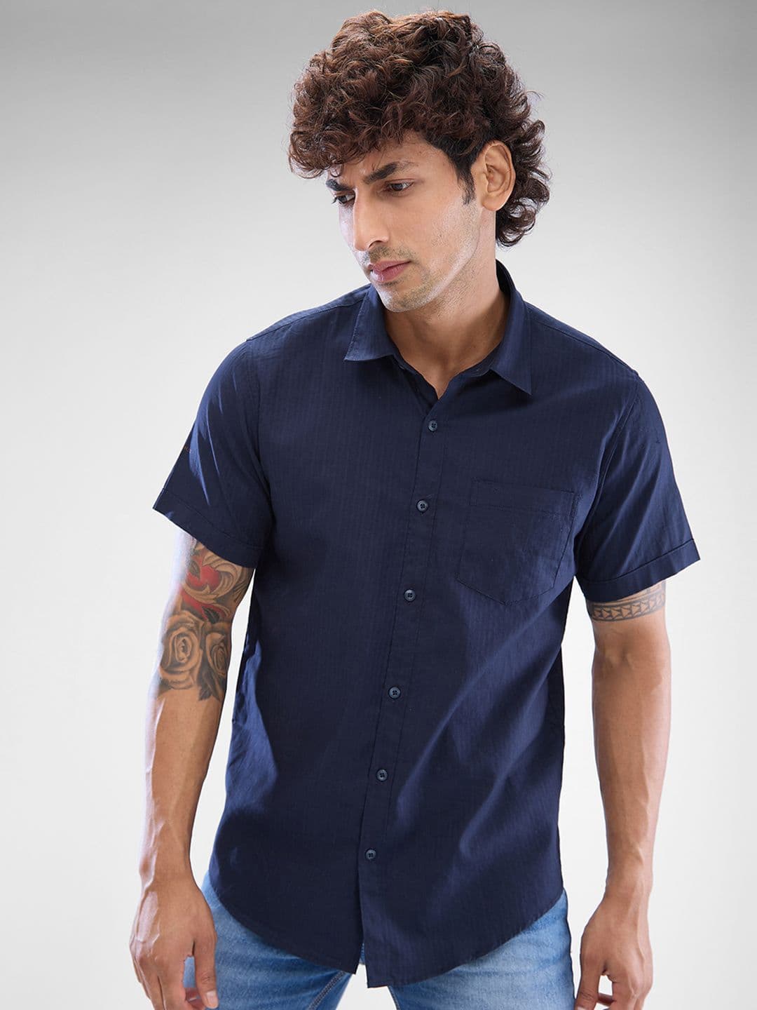 SPYKAR Men Solid Slim Fit Opaque Casual Shirt - view 1