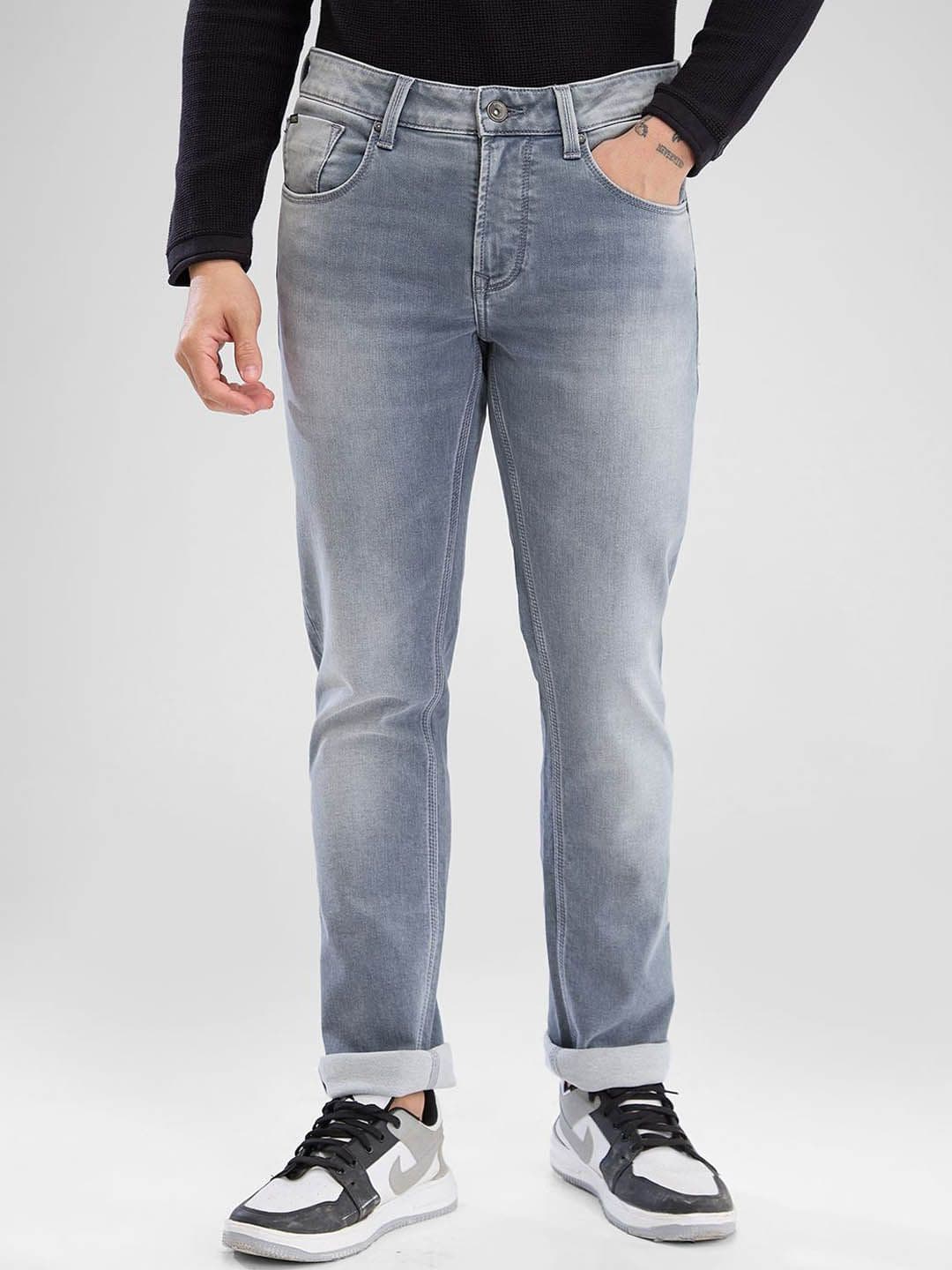 SPYKAR Men Slim Fit Low-Rise Heavy Fade Stretchable Clean Look Jeans - view 1