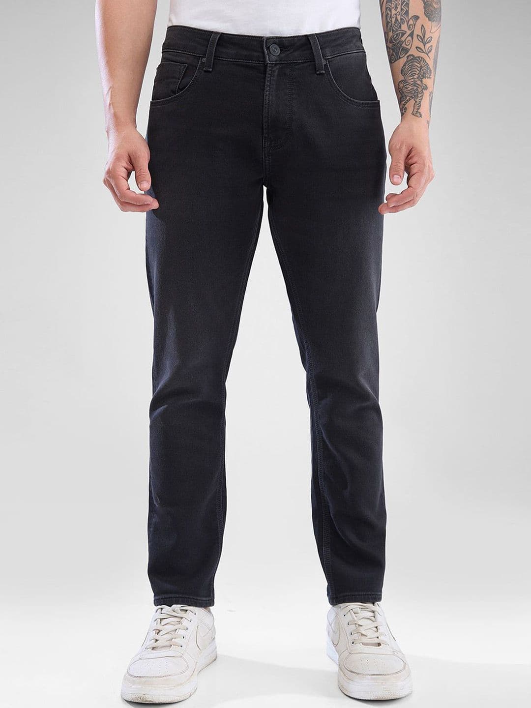 SPYKAR Men Slim Fit Light Fade Cotton Stretchable Jeans - view 1
