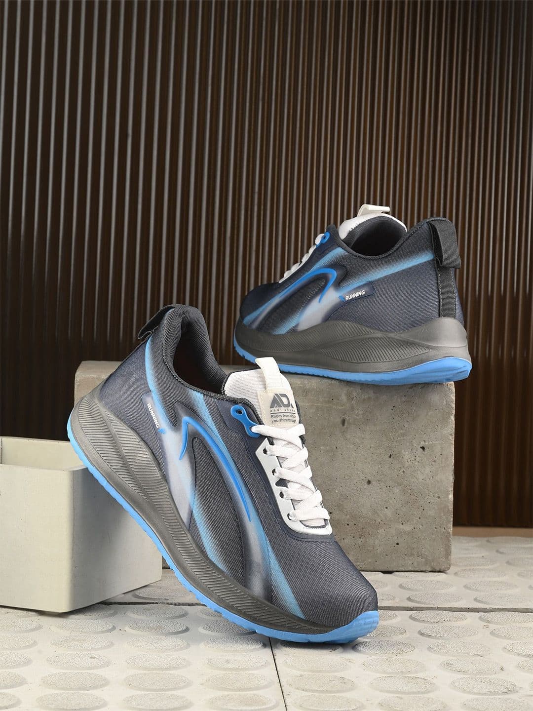 aadi Men Mesh Lightweight Running Non-Marking Shoes MRJ2480 - view 1