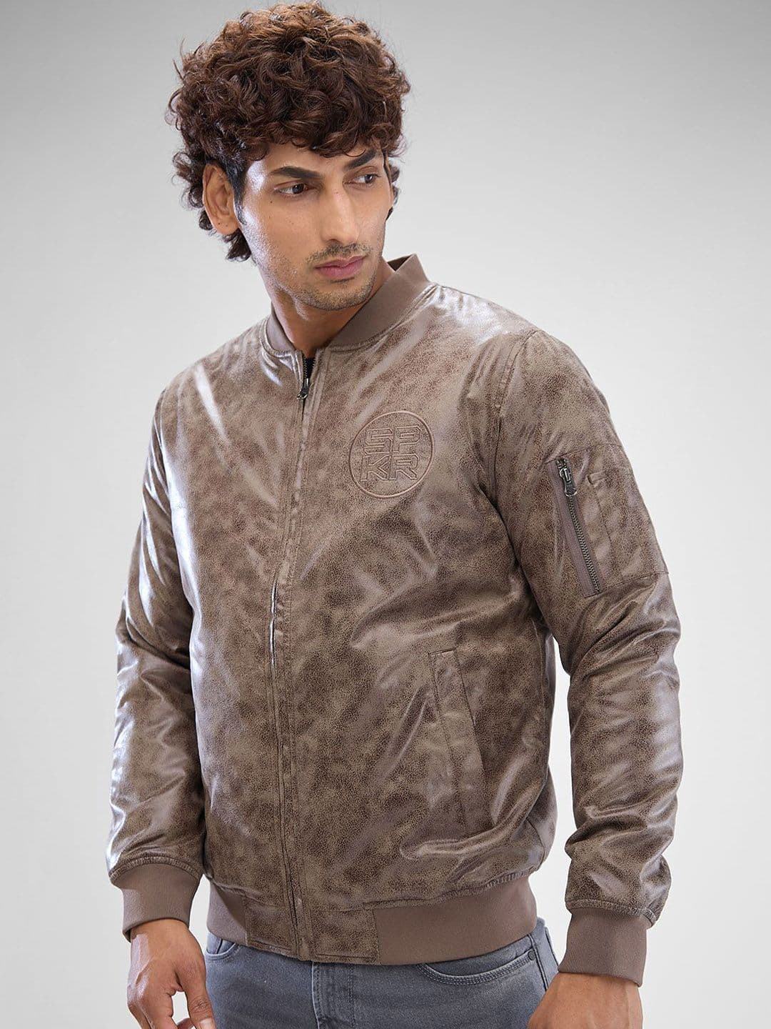 SPYKAR Men Full Sleeve Regular Fit Biker Jacket - view 1