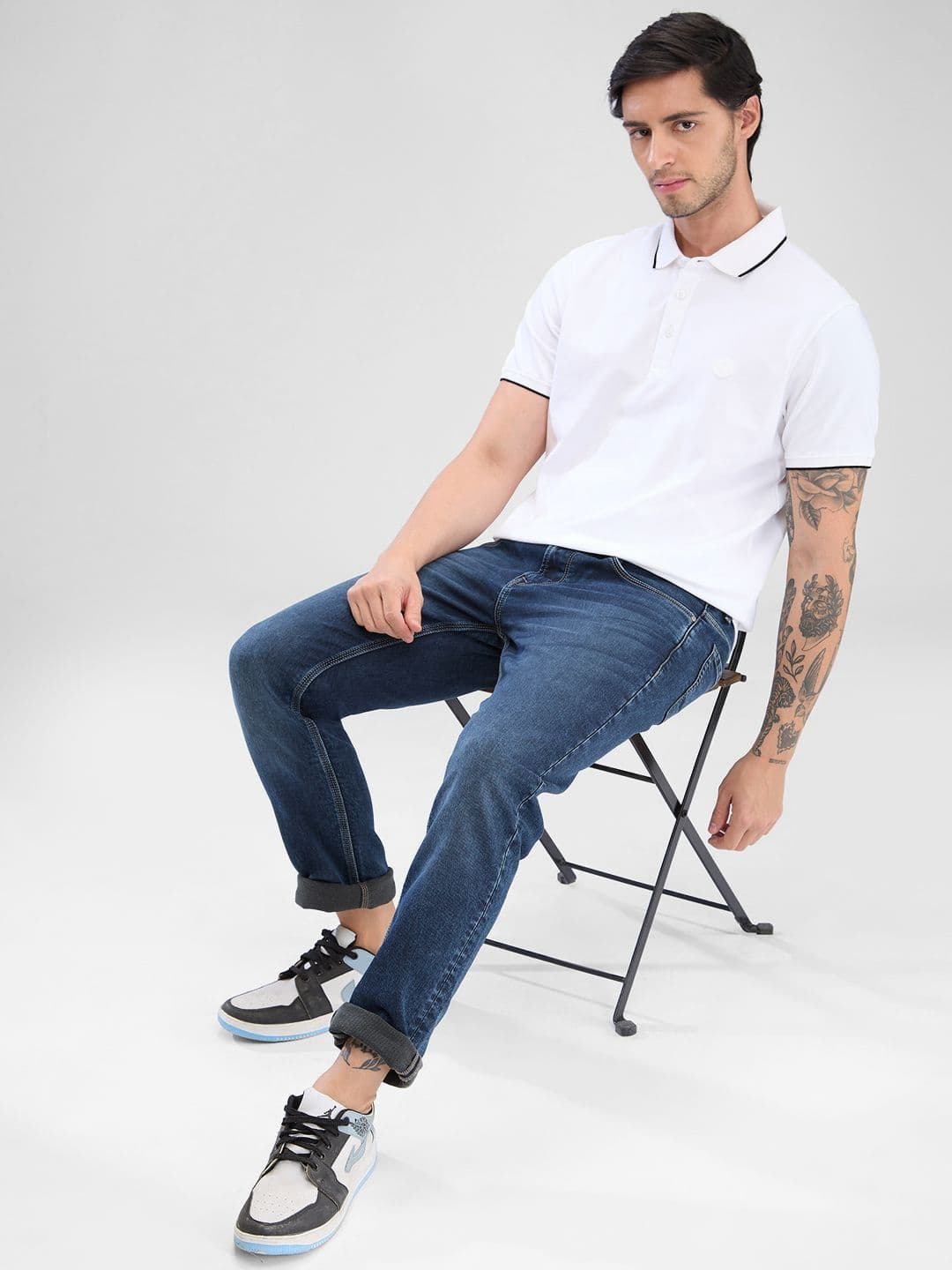 SPYKAR Men Polo Collar Slim Fit T-shirt - view 1