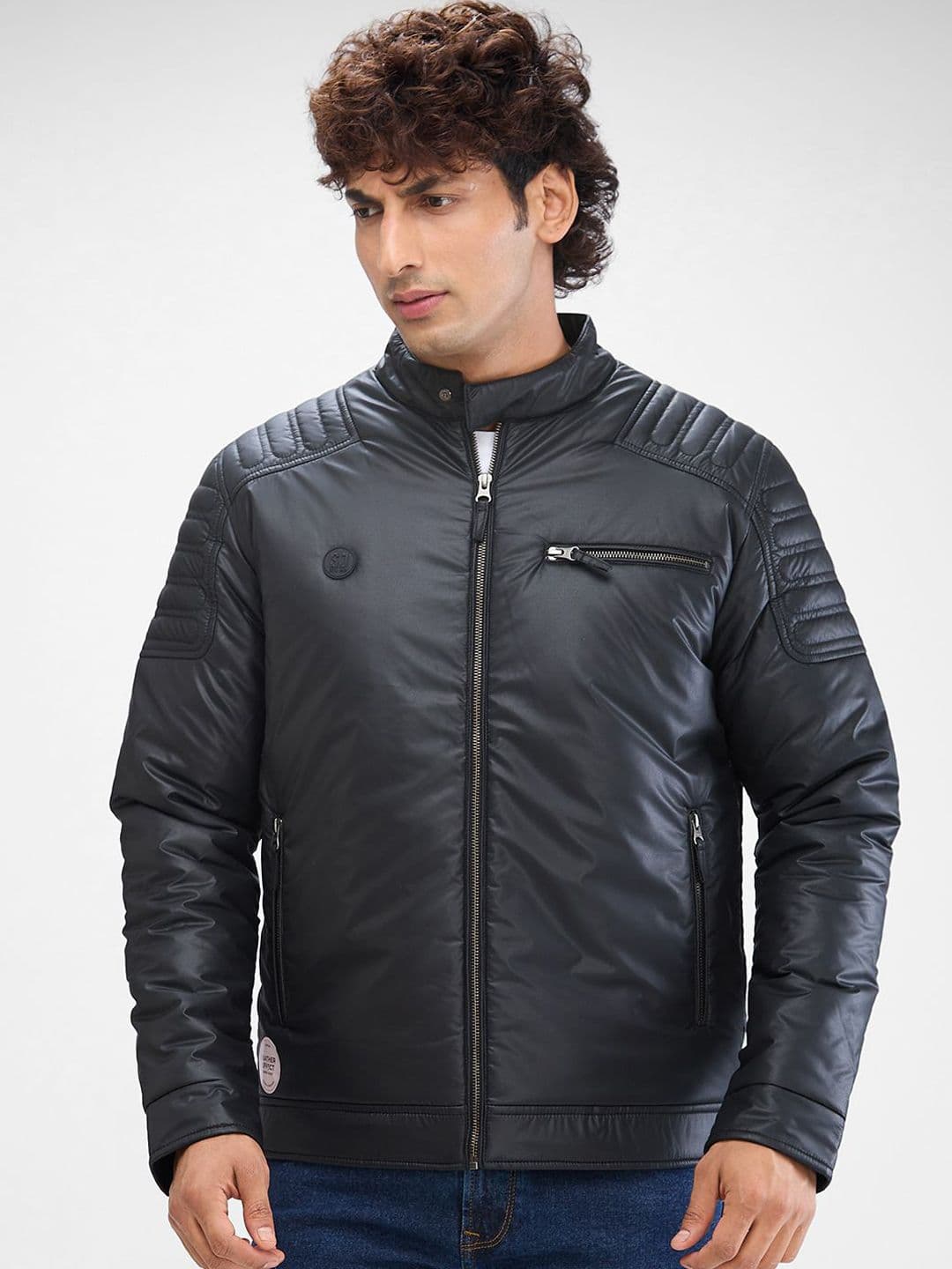 SPYKAR Men Solid Stand Collar Padded Jacket - view 1