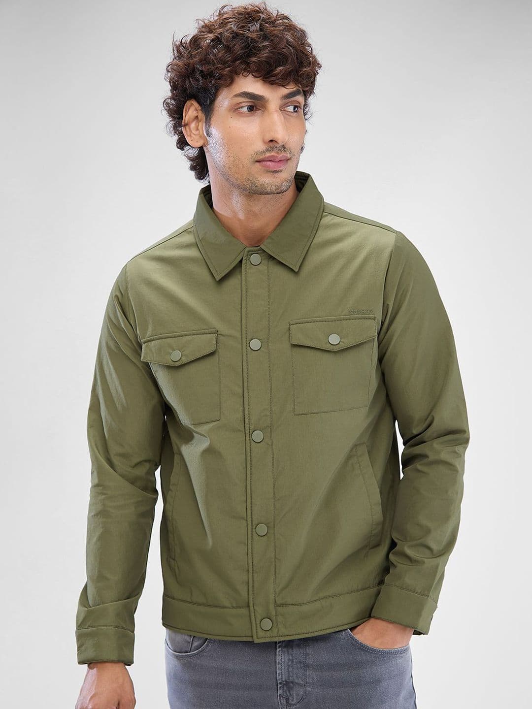 SPYKAR Men Full Sleeve Regular Fit Open Front Jacket - view 1