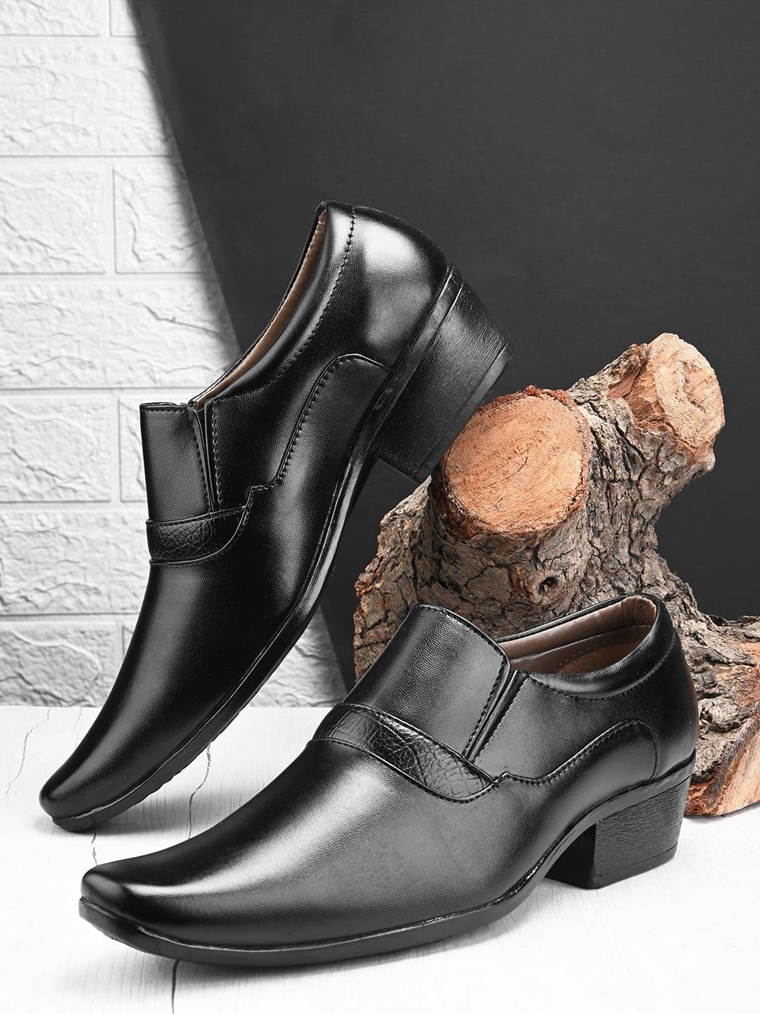 Provogue Men Round Toe Formal Slip-On Shoes - view 1