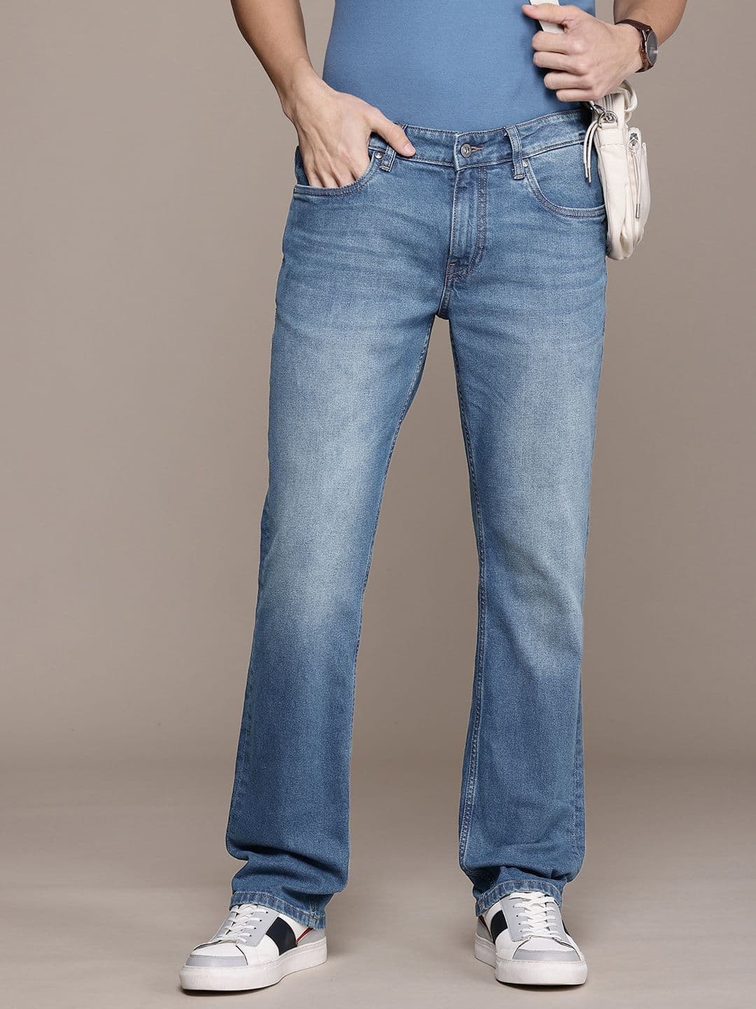 Nautica Men Straight Fit Heavy Fade Stretchable Jeans - view 1