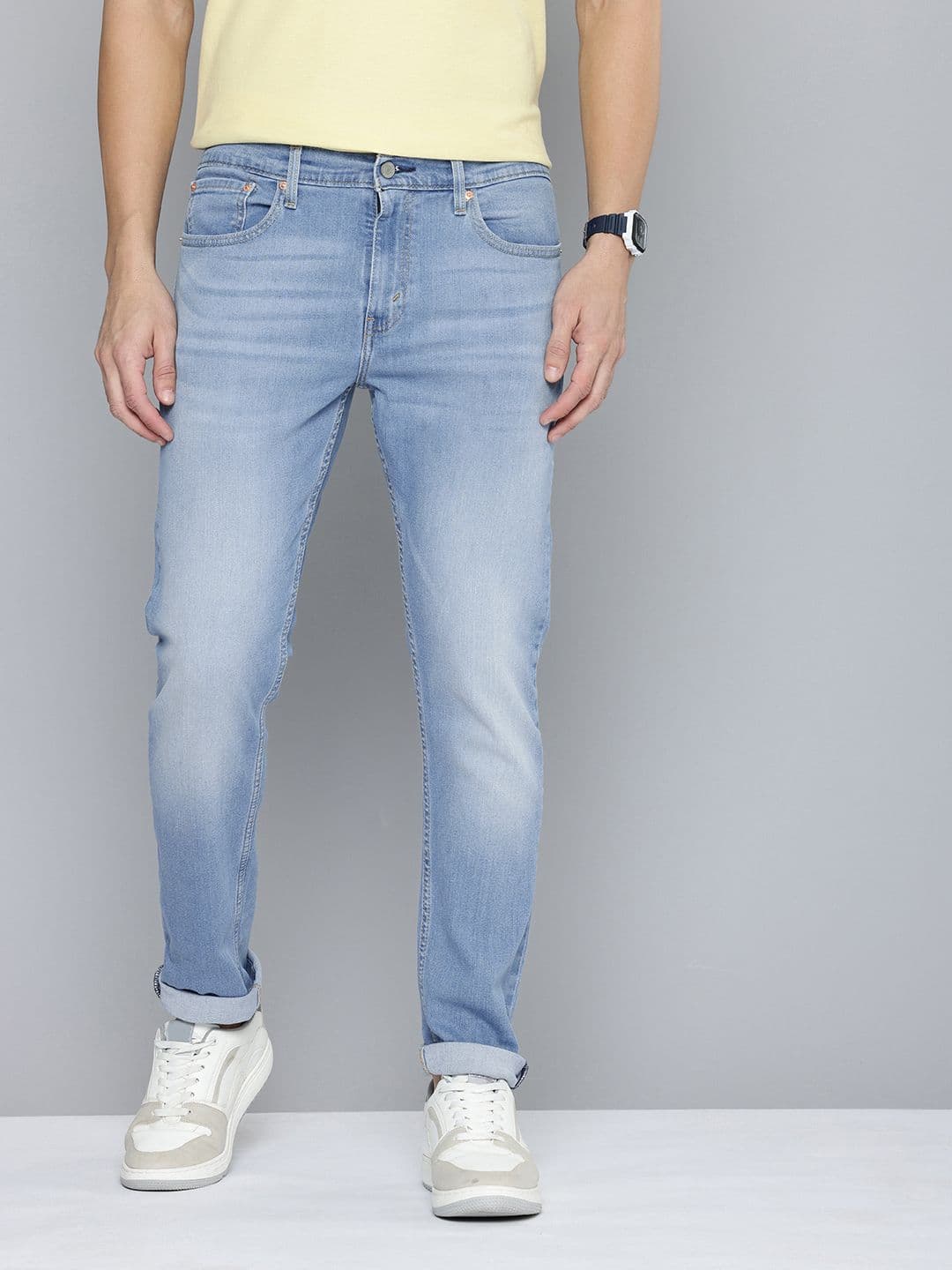 Levis Men 512 Slim Tapered Fit Heavy Fade Stretchable Jeans - view 1