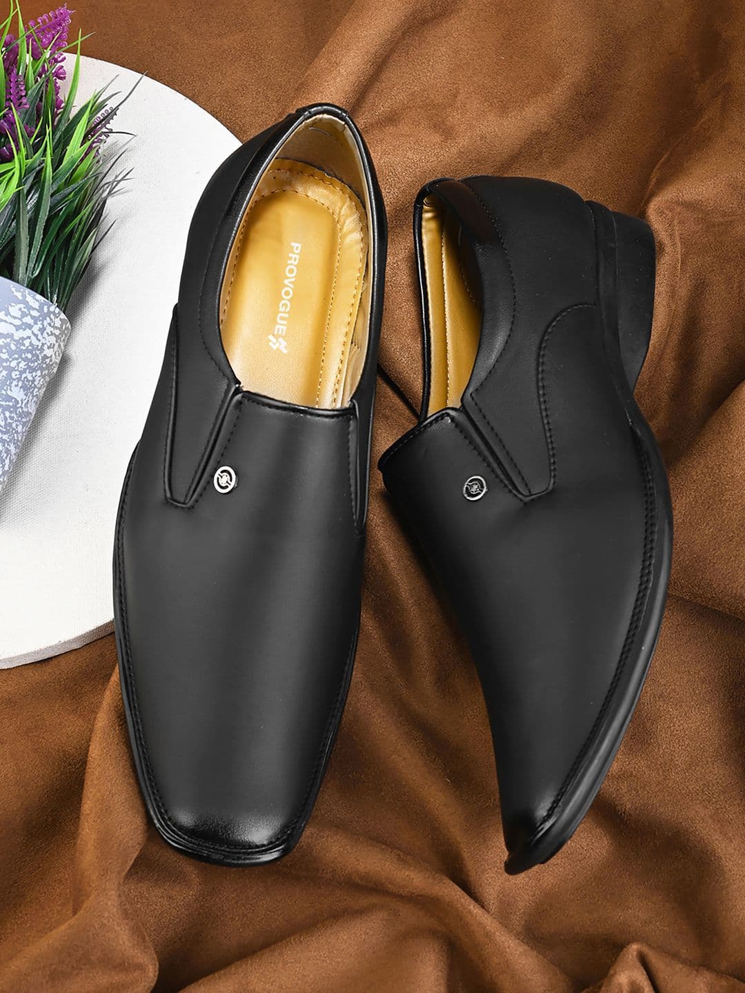 Provogue Men Leather Formal Slip-Ons - view 1