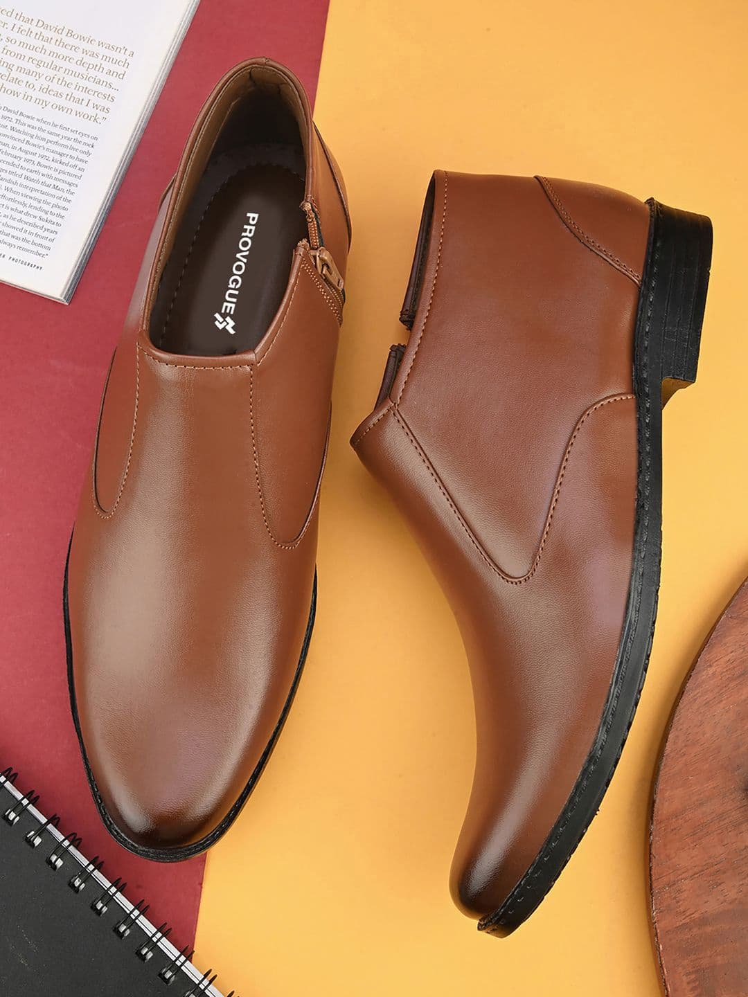 Provogue Men Round Toe Formal Slip-On Shoes - view 1