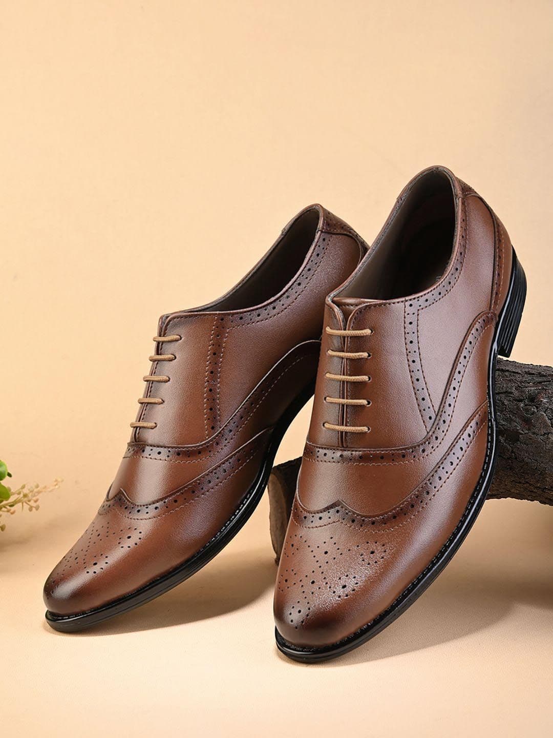 Provogue Men Round Toe Formal Brogues - view 1