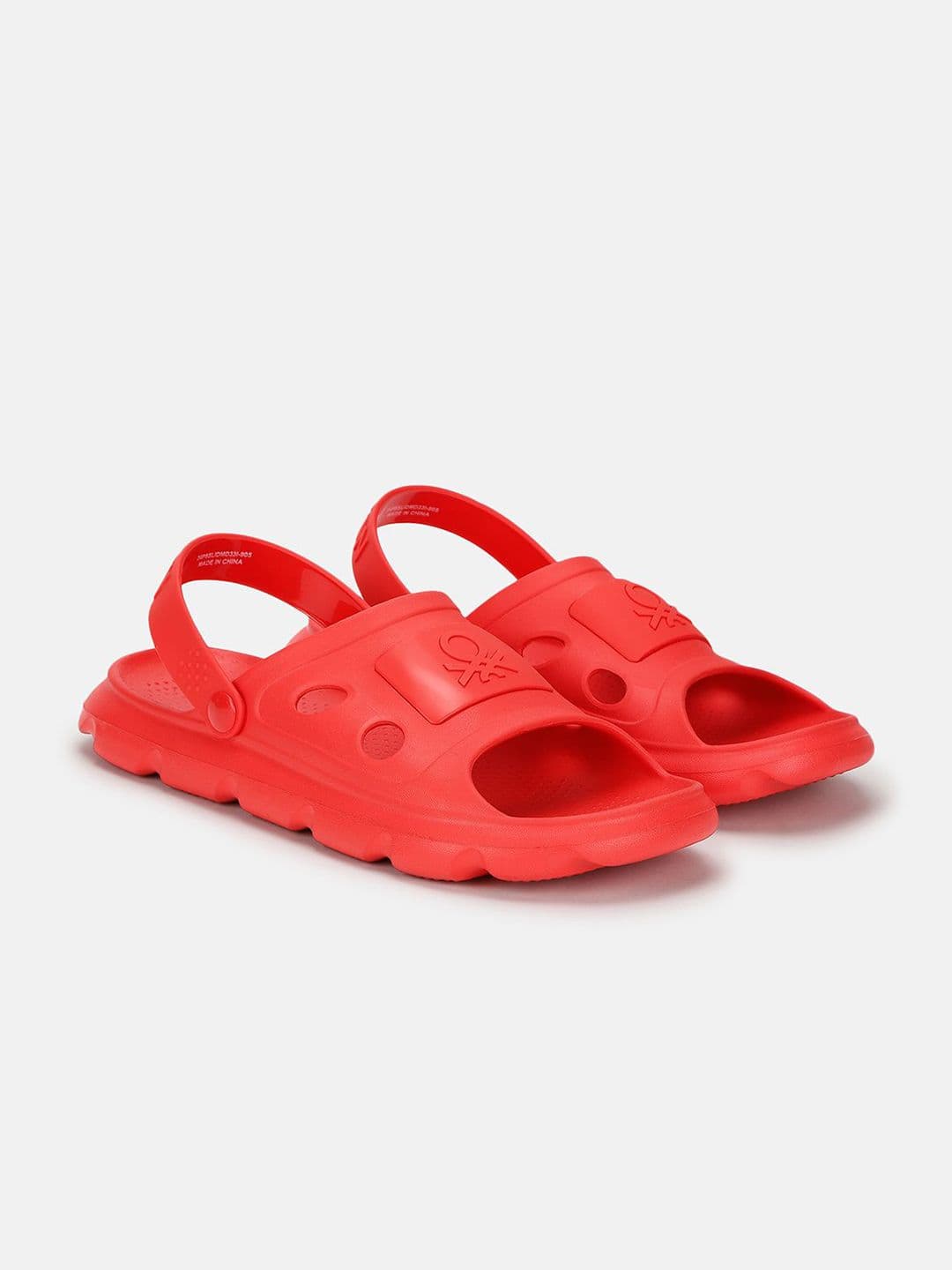 United Colors of Benetton Men Solid Back Straps Clogs Slippers - view 1