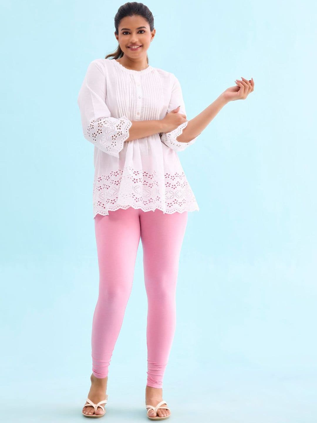Go Colors Slim-Fit Ankle Length Leggings - view 1