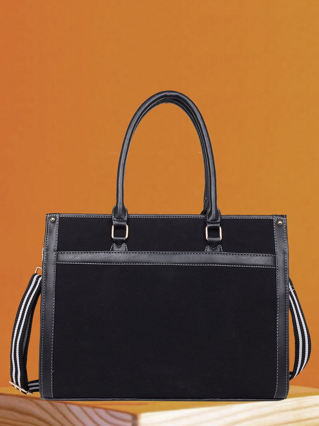 Womanix Women Oversized Swagger Tote Bag with Cut Work - view 1