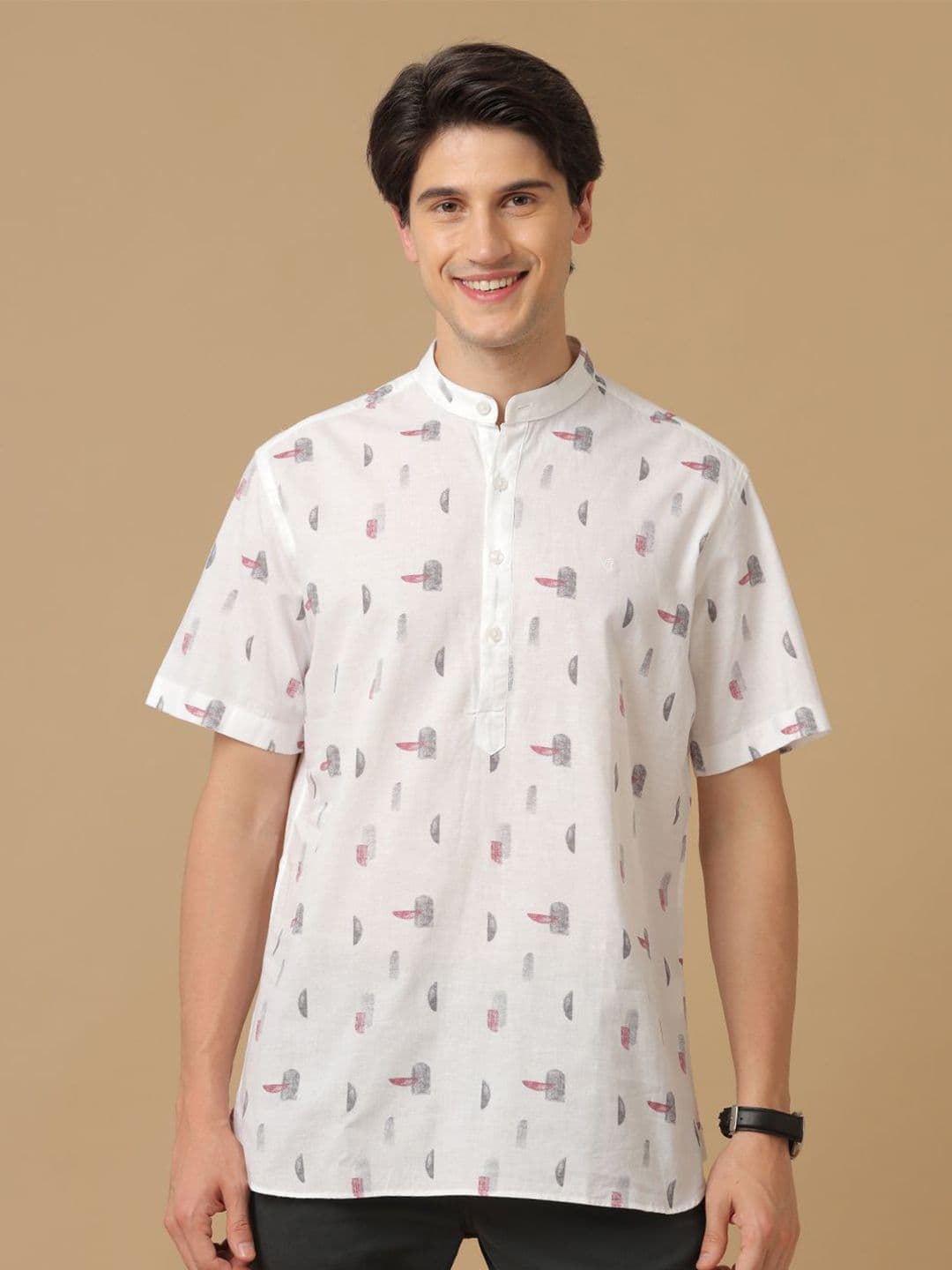 CAVALLO by Linen Club Men Contemporary Regular Fit Opaque Printed Casual Shirt - view 1