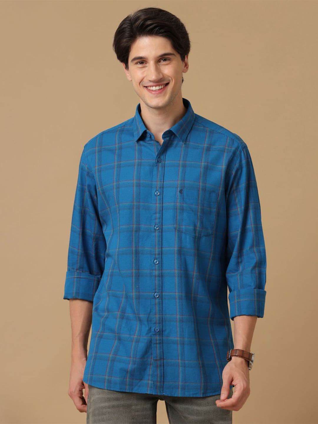 CAVALLO by Linen Club Men Other Checks Checked Regular Fit Opaque Casual Shirt - view 1