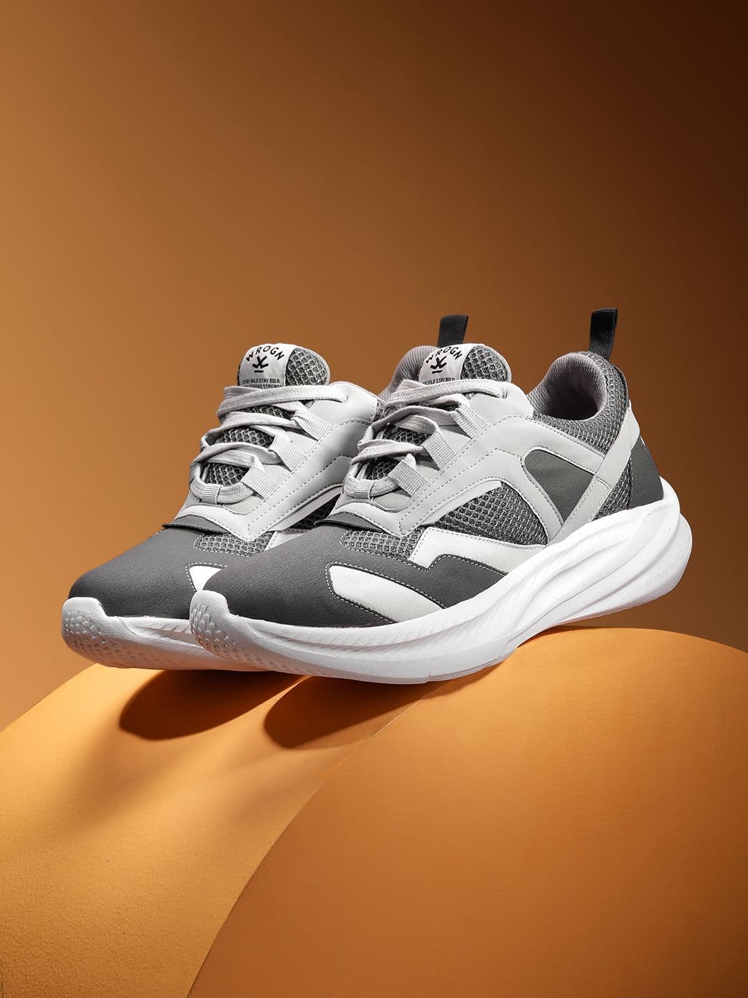 WROGN Men Striped Running Shoes - view 1