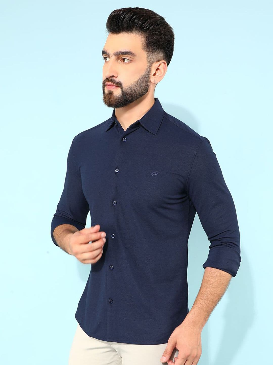 Crimsoune Club Men Classic Slim Fit Opaque Casual Shirt - view 1