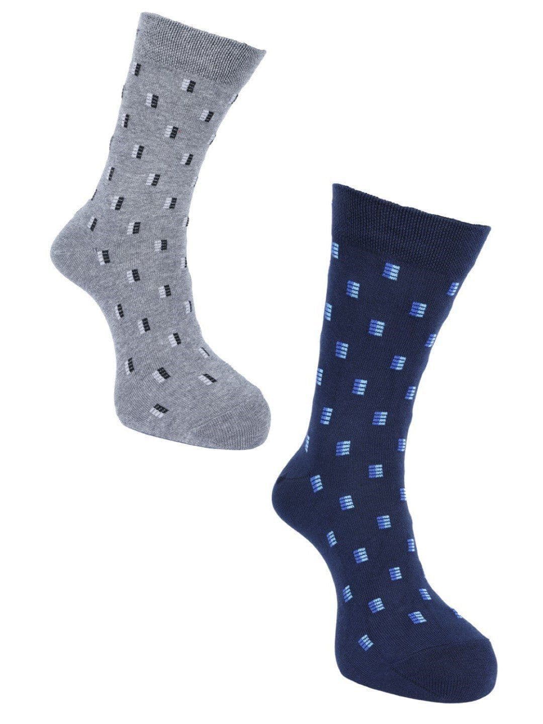 Force NXT Men Pack Of 2 Patterned Calf-Length Socks - view 1