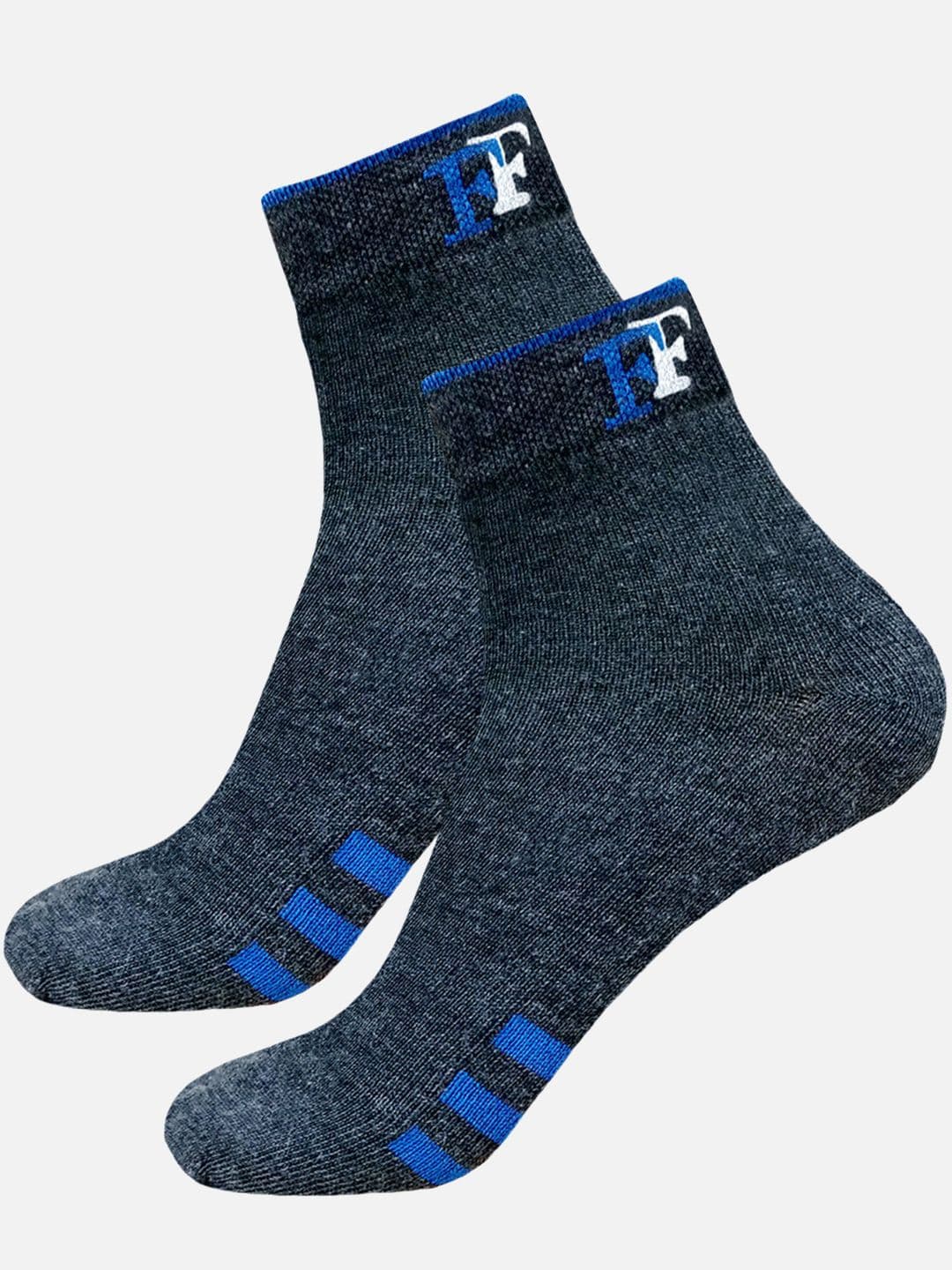 FIMS Men Striped Crew Ankle Length Socks - view 1