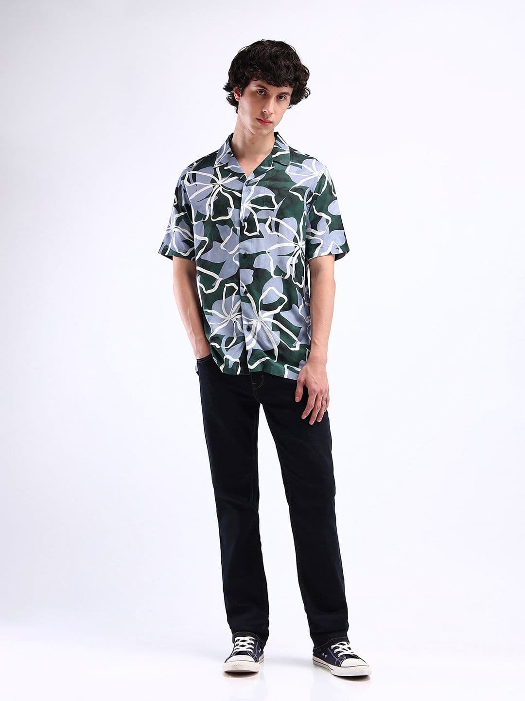 Flying Machine Men Mid-Rise Straight Fit Stretchable Jeans - view 1
