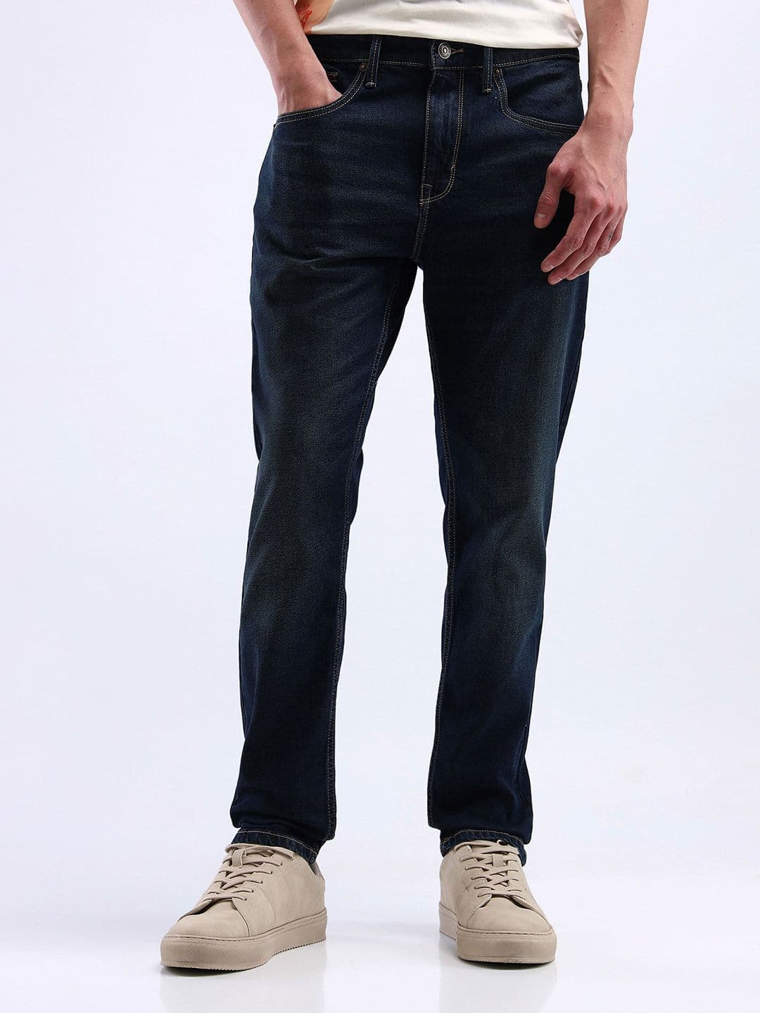 Flying Machine Men Tapered Fit Stretchable Jeans - view 1