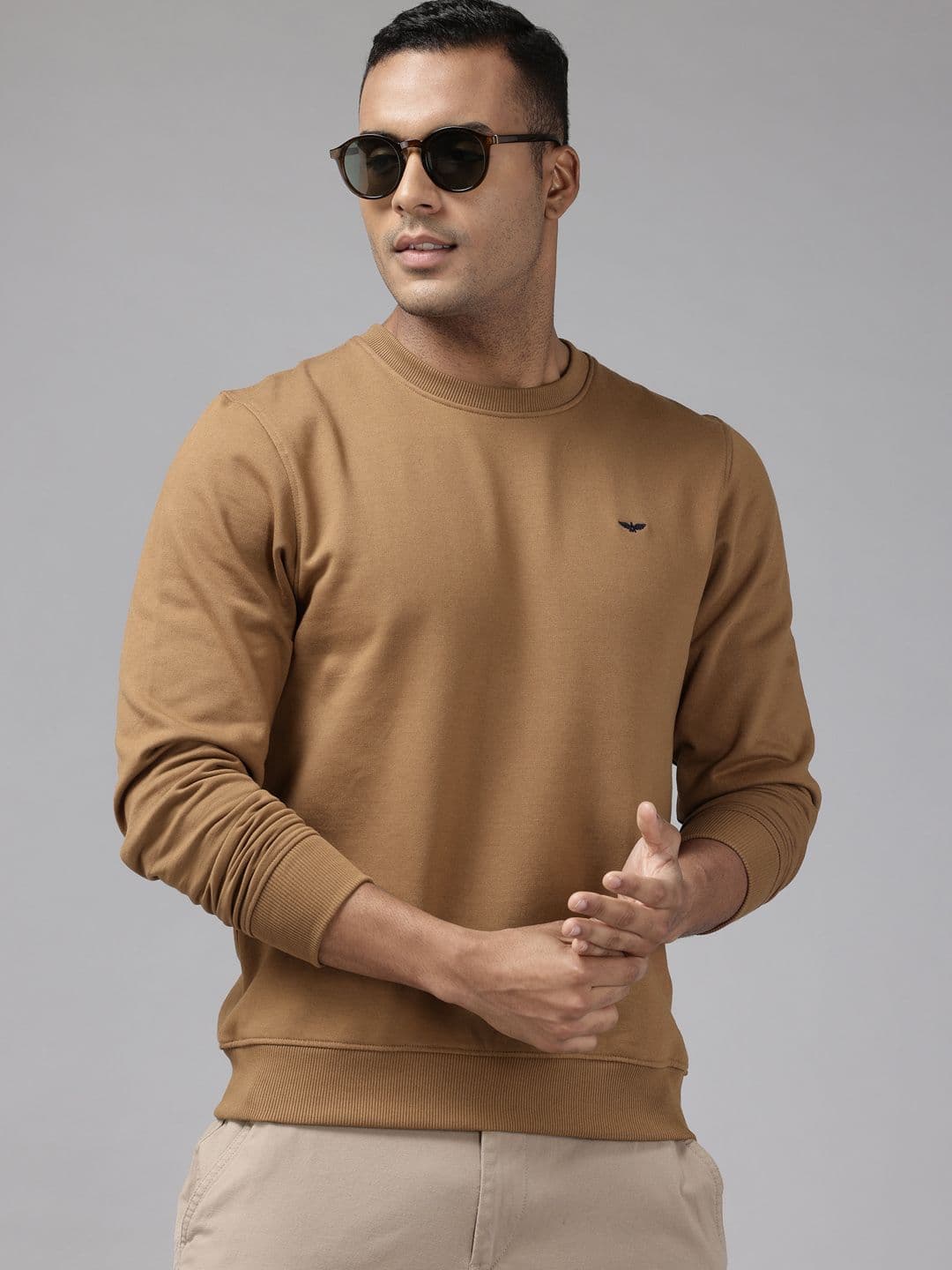 Park Avenue Sweatshirt with Brand Logo Detail - view 1