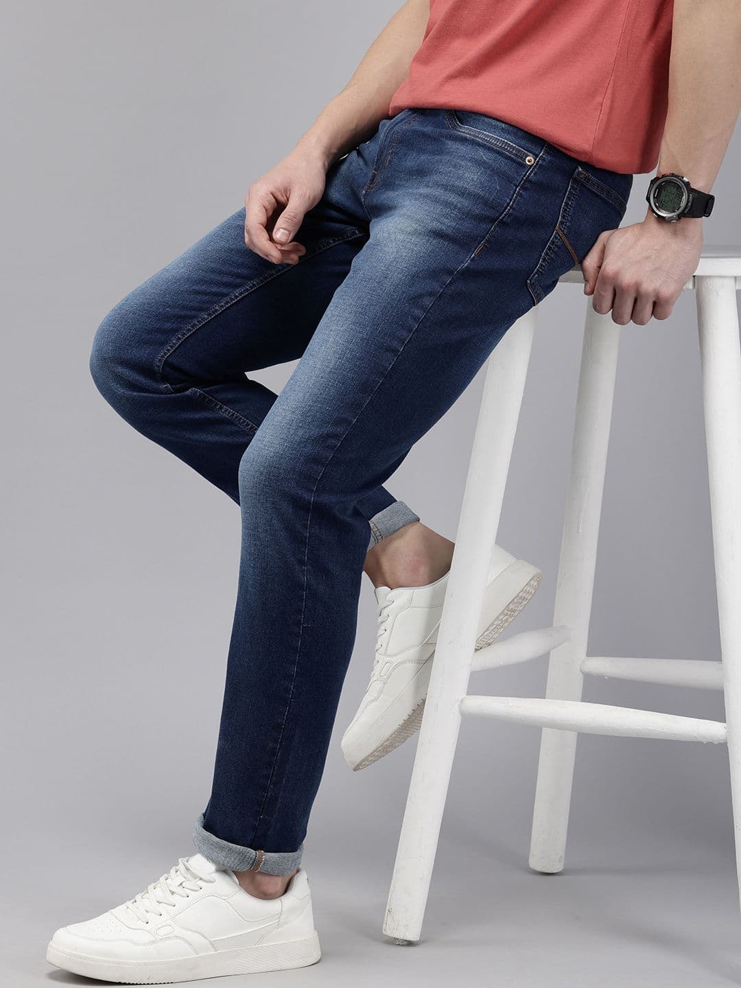 U.S. Polo Assn. Denim Co. Men Brandon Slim Tapered Fit Light Fade Stretchable Jeans - view 1