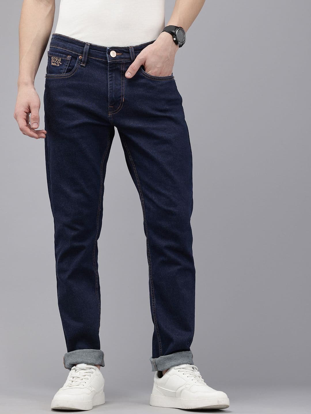 U.S. Polo Assn. Denim Co. Men Brandon Slim Tapered Fit Stretchable Jeans - view 1