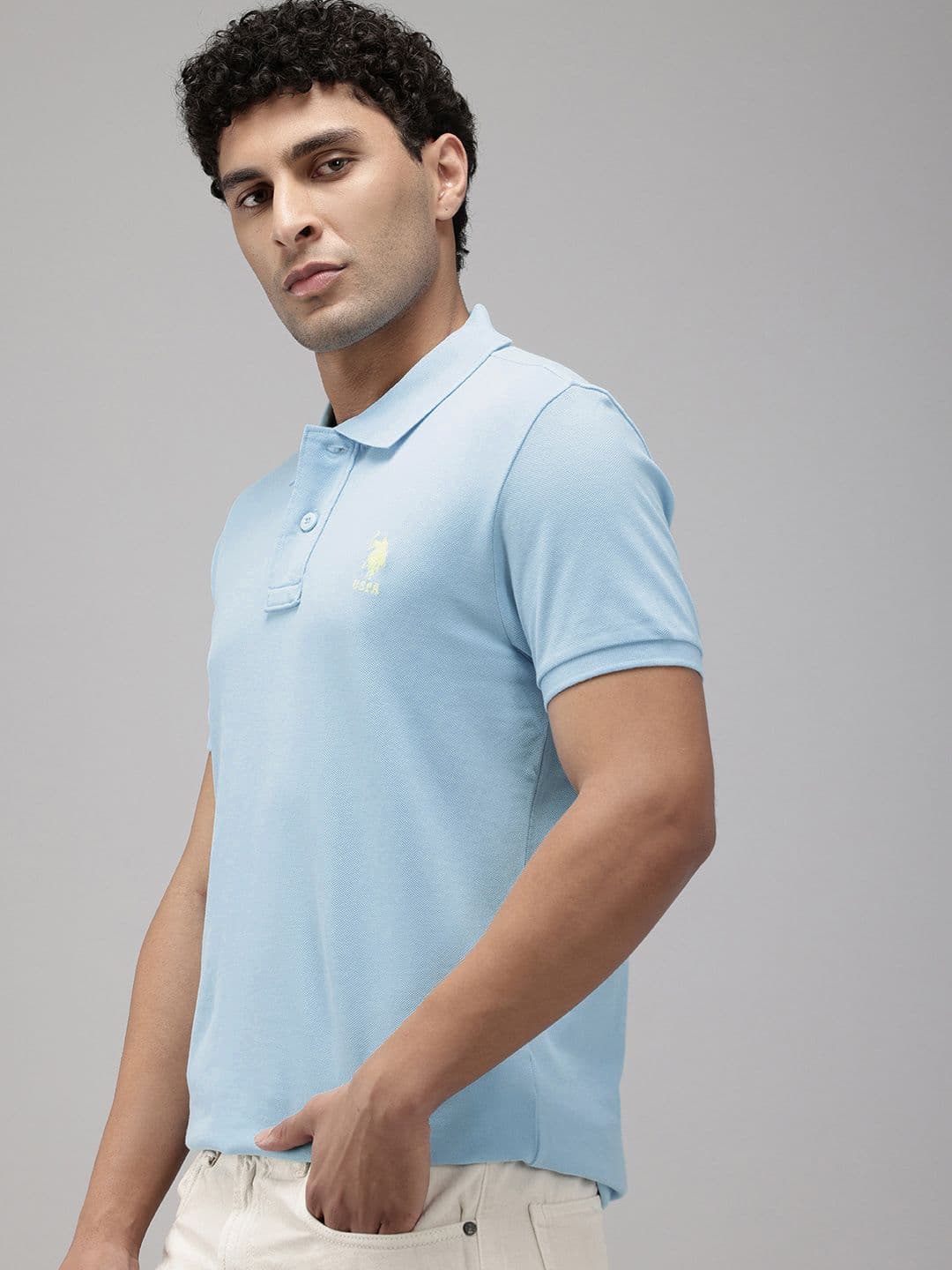 U.S. Polo Assn. Polo Collar Pure Cotton Slim Fit T-shirt - view 1