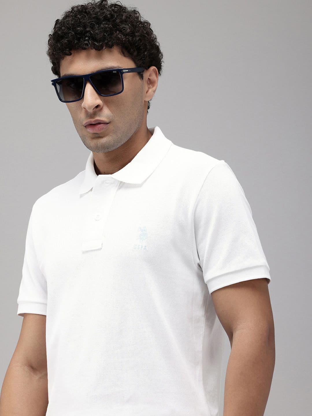 U.S. Polo Assn. Polo Collar Pure Cotton Slim Fit T-shirt - view 1