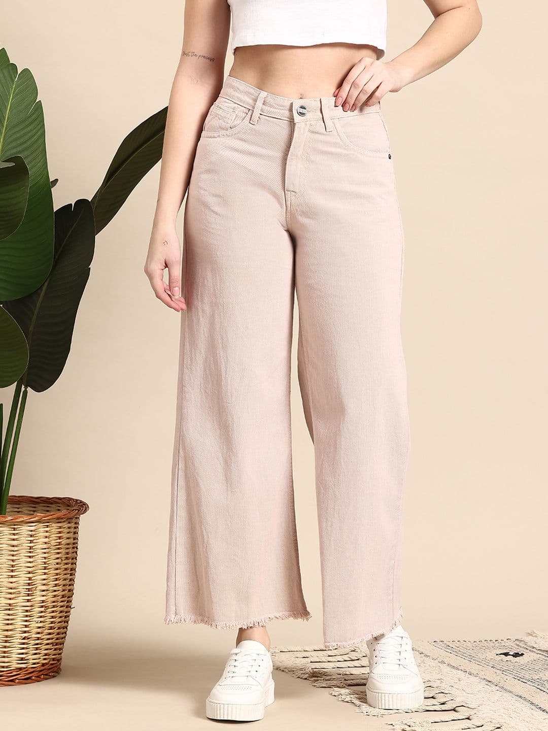 Mast & Harbour Women Wide Leg High-Rise Jeans - view 1