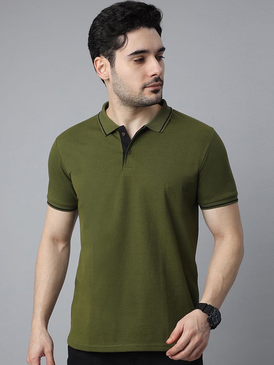 Wear Your Opinion Men Premium Pique Tipped Polo - view 1