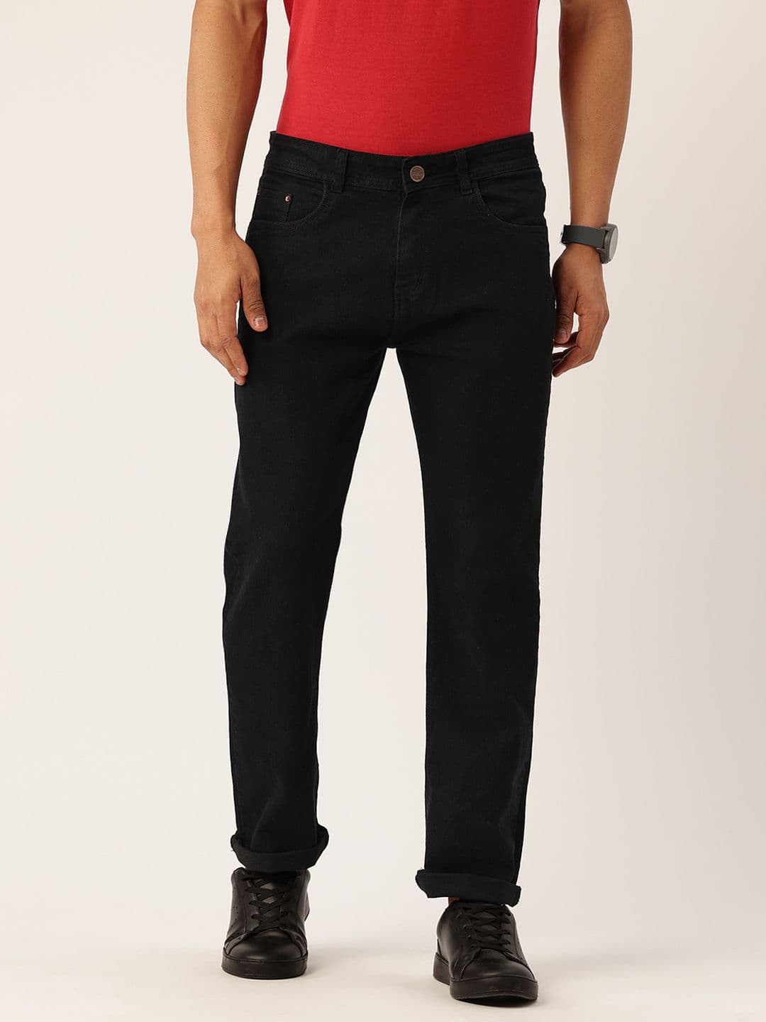 PARIS HAMILTON Men Straight Fit Stretchable Jeans - view 1