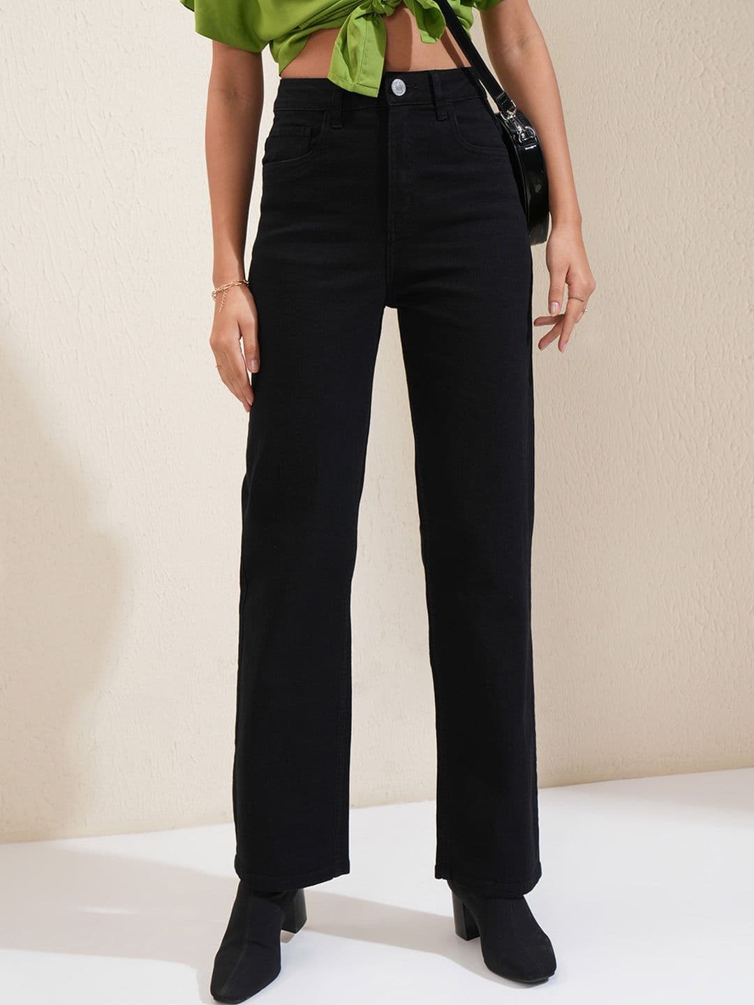 Tokyo Talkies Women Straight Fit Stretchable Jeans - view 1