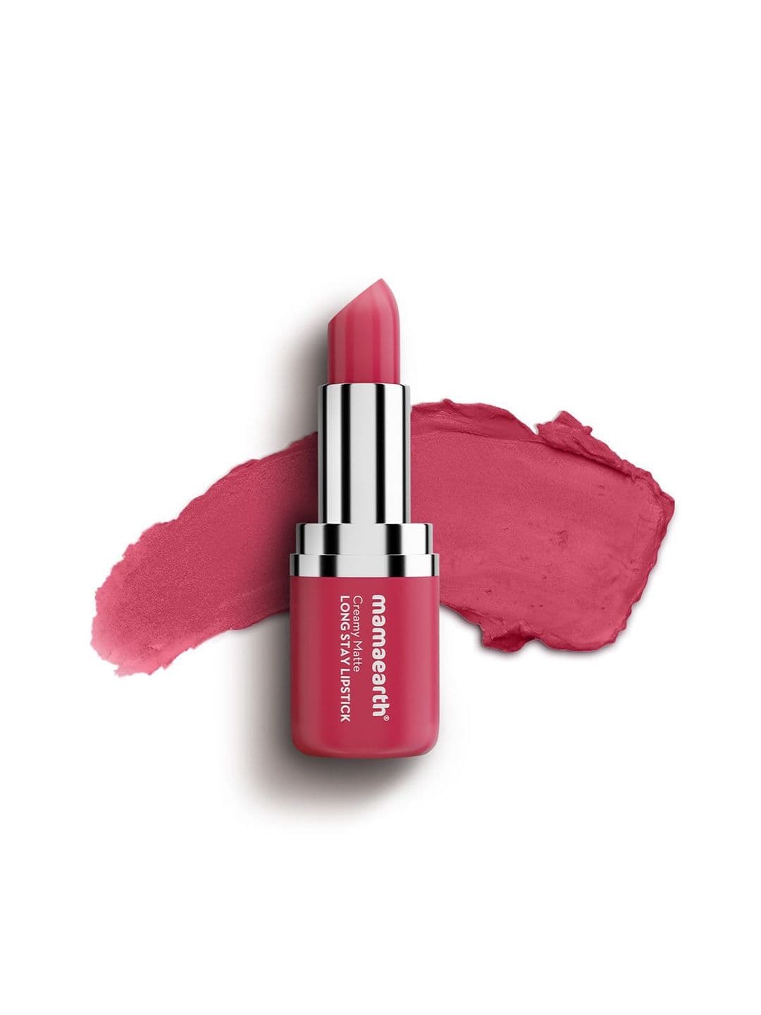 Mamaearth Murumuru Butter and Vit-E Creamy Matte Long Stay Lipstick- Rosewood Pink- 4.2g - view 1