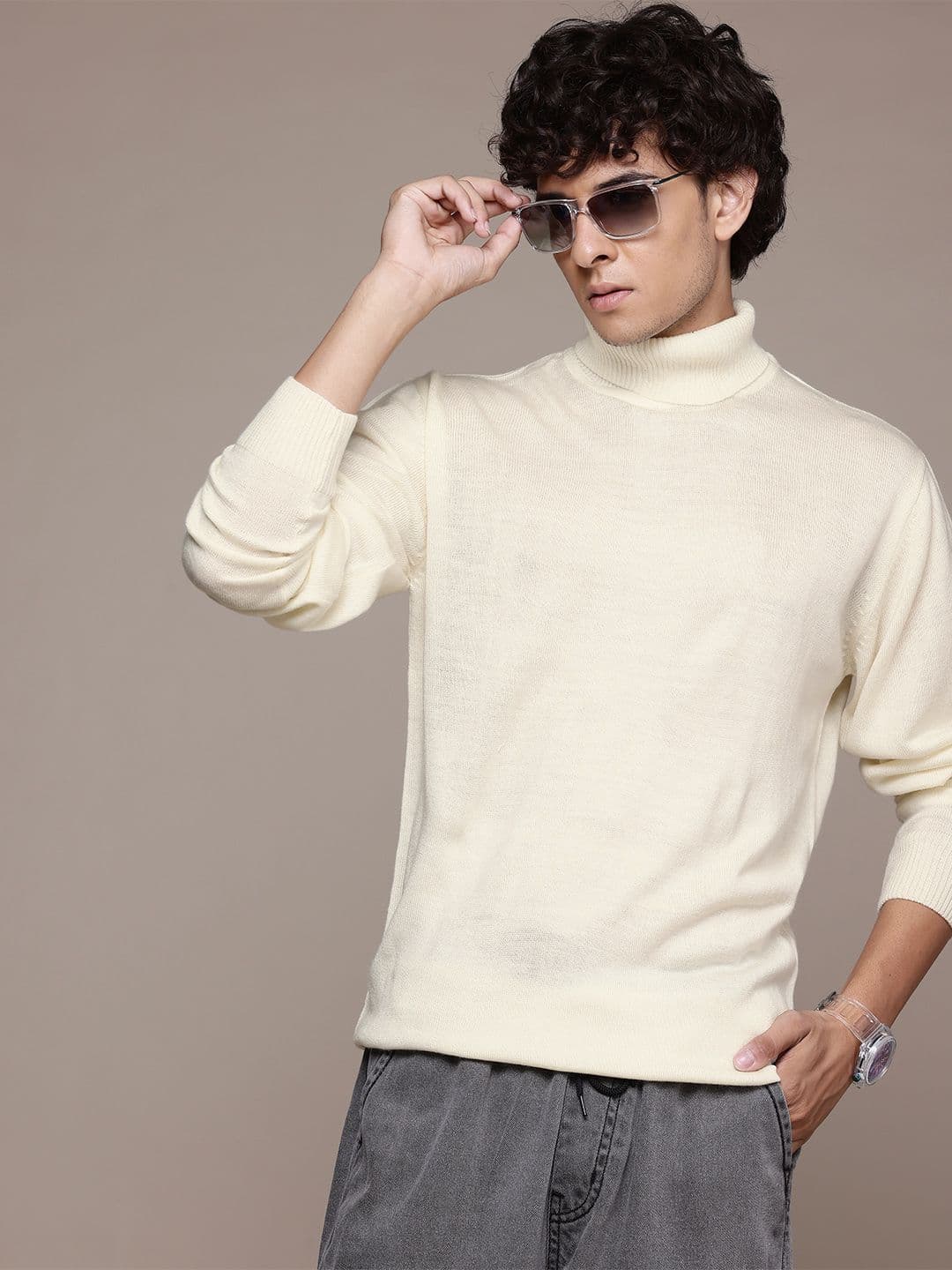 Roadster Men Turtle Neck Pullover - view 1
