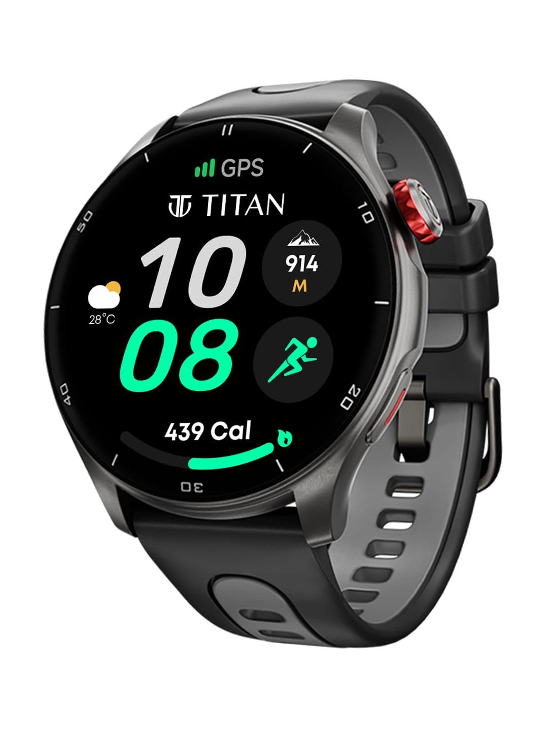 Titan Celestor 1.43 AMOLED Display GPS Piezoelectric Crown BT Calling 3ATM Smart Watch