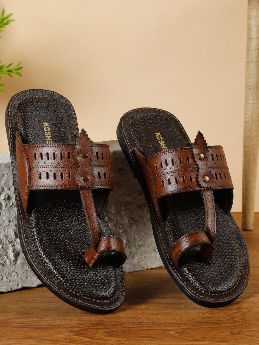 Kosher Men Comfort Sandals - view 1