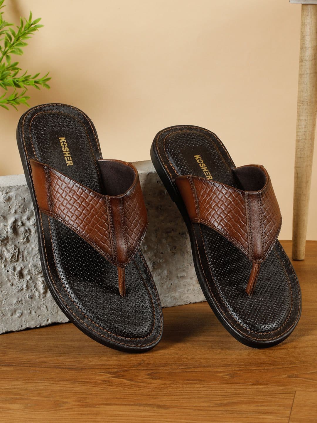 Kosher Men Comfort Sandals - view 1