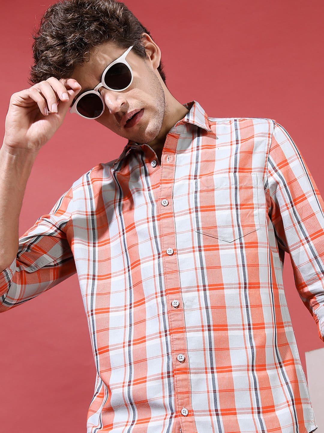 Highlander Men Slim Fit Checked Shirt - view 1