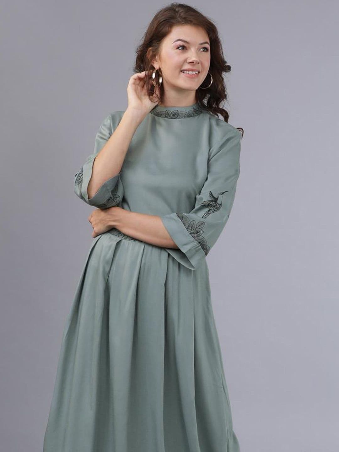 Tokyo Talkies Women Printed A-Line Maxi Dress - view 1