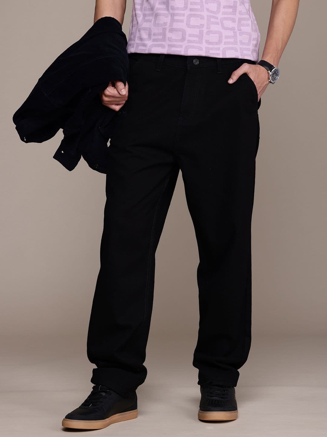 French Connection Men No Fade Mid Rise Jeans - view 1