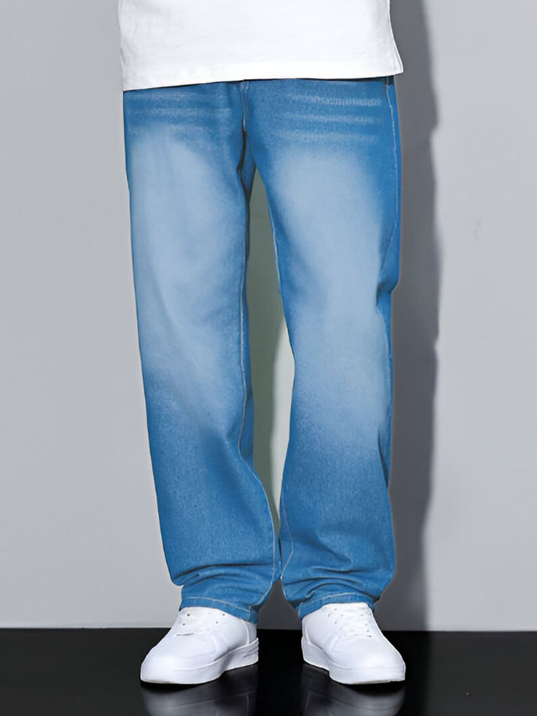 Ben Martin Men Loose Boyfriend Fit High-Rise Light Fade Stretchable Jeans 3-bm-jj12 - view 1