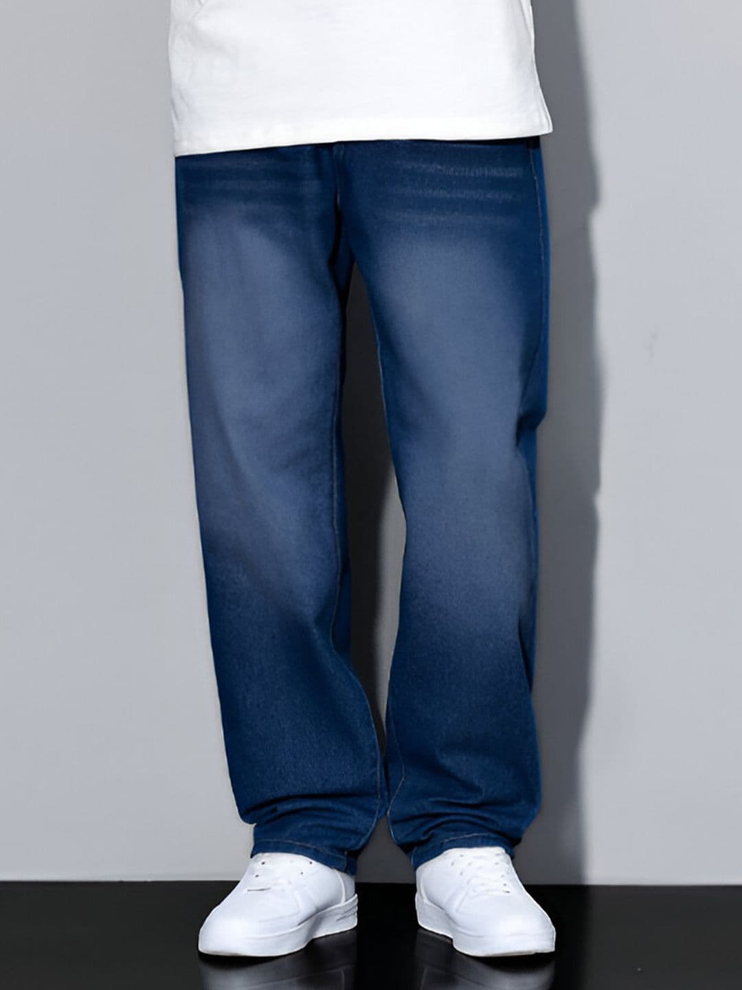 Ben Martin Men Loose Boyfriend Fit High-Rise Light Fade Stretchable Jeans - view 1
