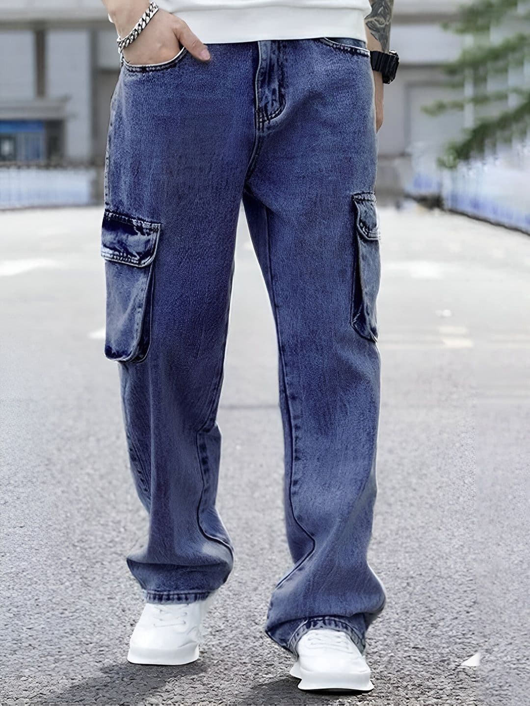 Ben Martin Men Loose Boyfriend Fit High-Rise Light Fade Stretchable Jeans - view 1