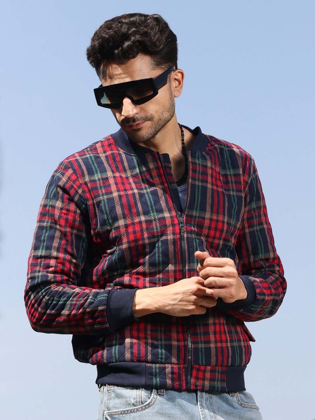 CAHOOT Men Checked Lightweight Bomber Jacket - view 1