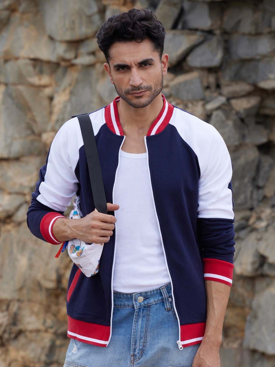 CAHOOT Men Colourblocked Lightweight Biker Jacket - view 1