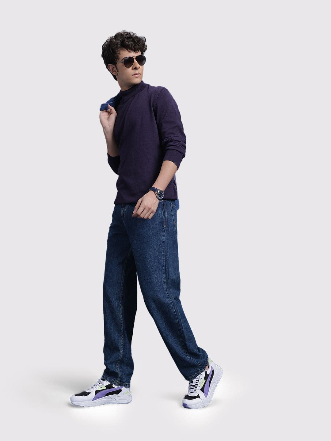 The Roadster Life Co. Men Straight Fit Pure Cotton Jeans - view 1