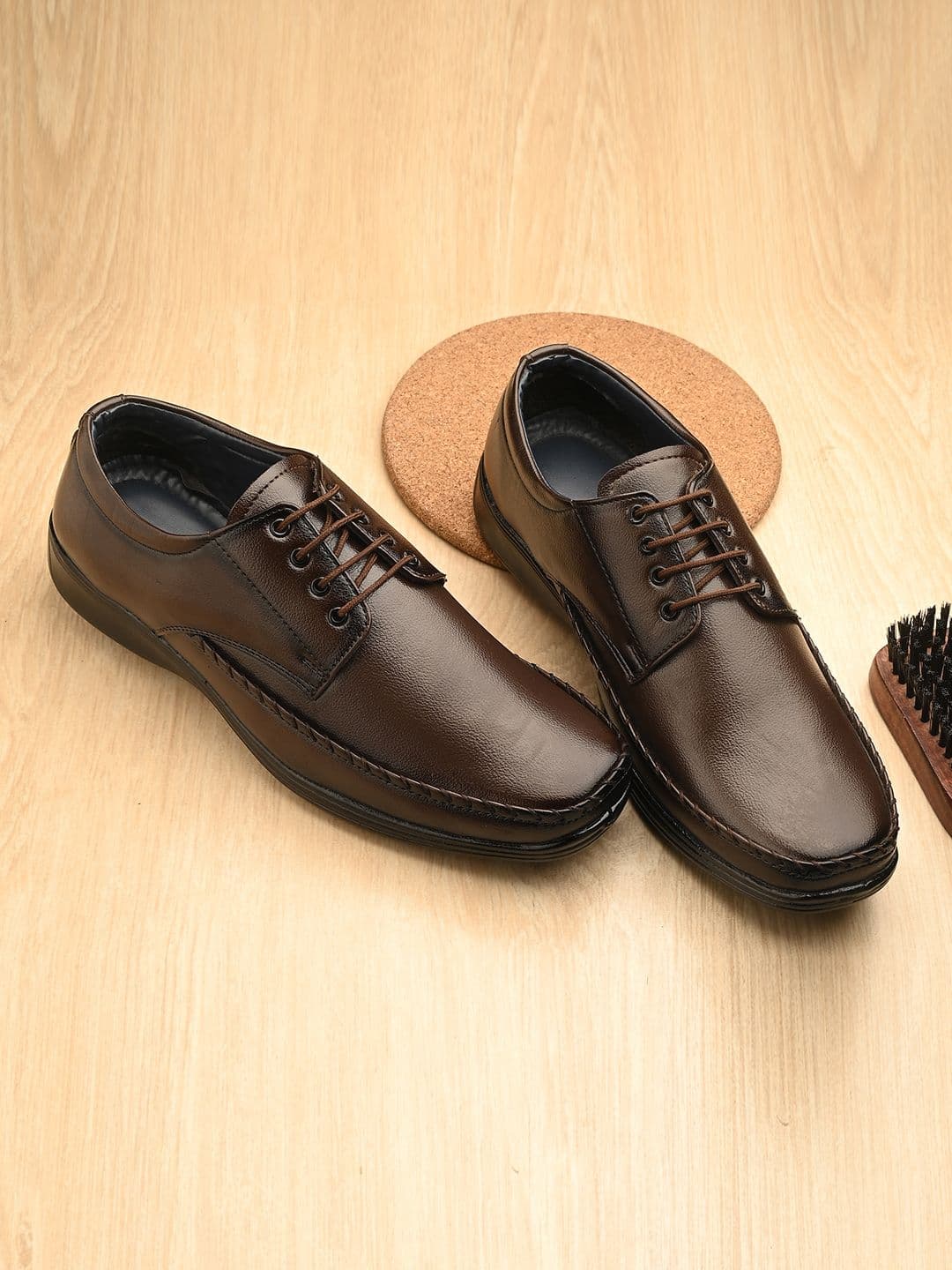 Azzaro Black Men Textured Formal Derby Lace-Ups Formal Shoes - view 1
