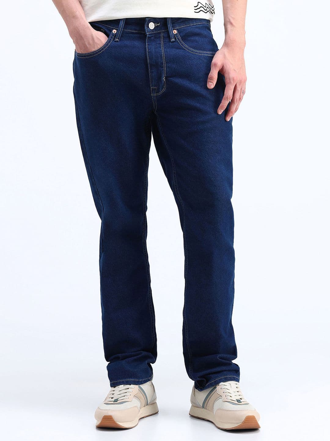 Flying Machine Men Straight Fit Stretchable Jeans